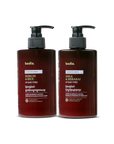 packshot après shampoing conditioner naturel sans sulfate fortifiant et renforce les cheveux à la séricine et au riz jasmin, ou amla shikakai. extrait naturel cambodge