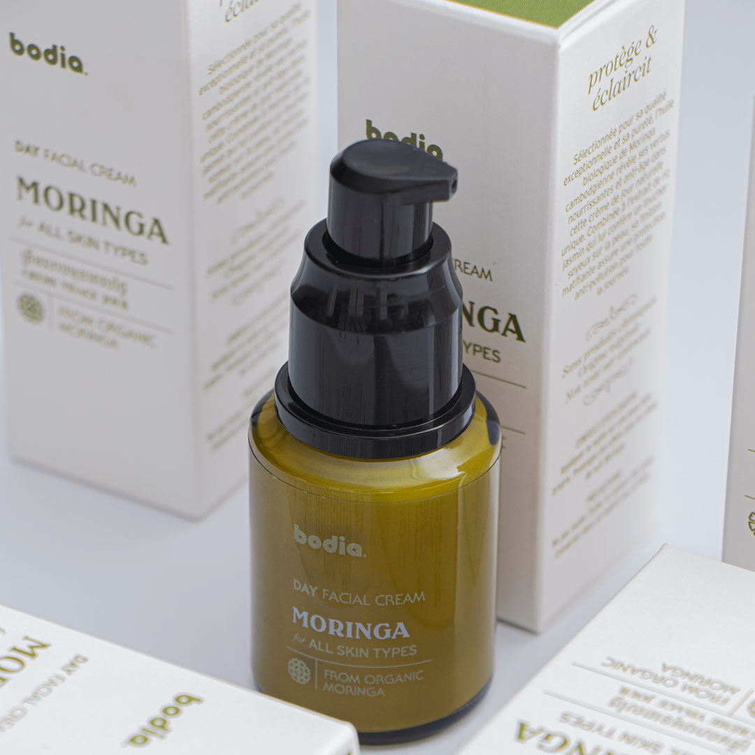 packshot organic moringa day facial cream natural apothecary bodia packaging