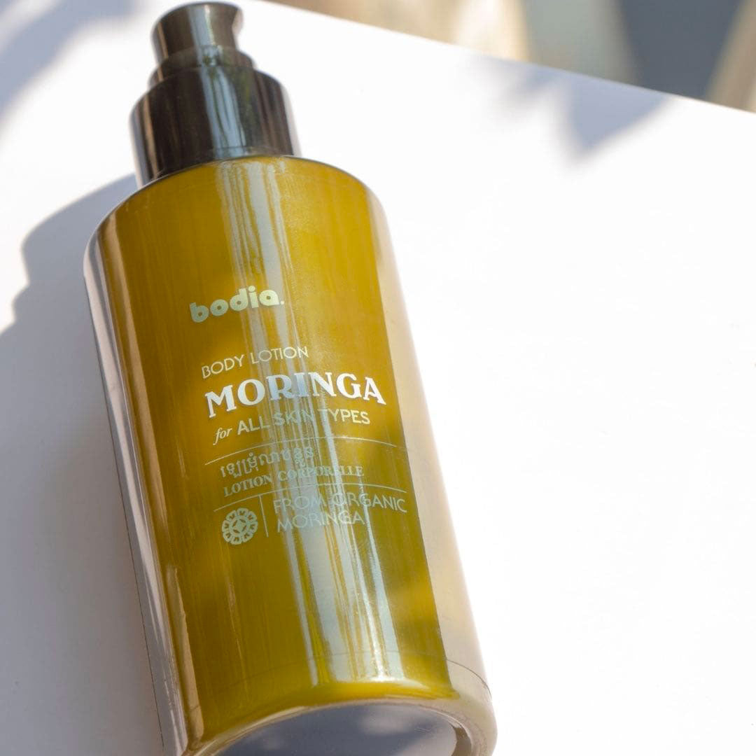 Moringa lotion corps hydratante et nourrissante naturelle apothicaire cambodge soin anti age