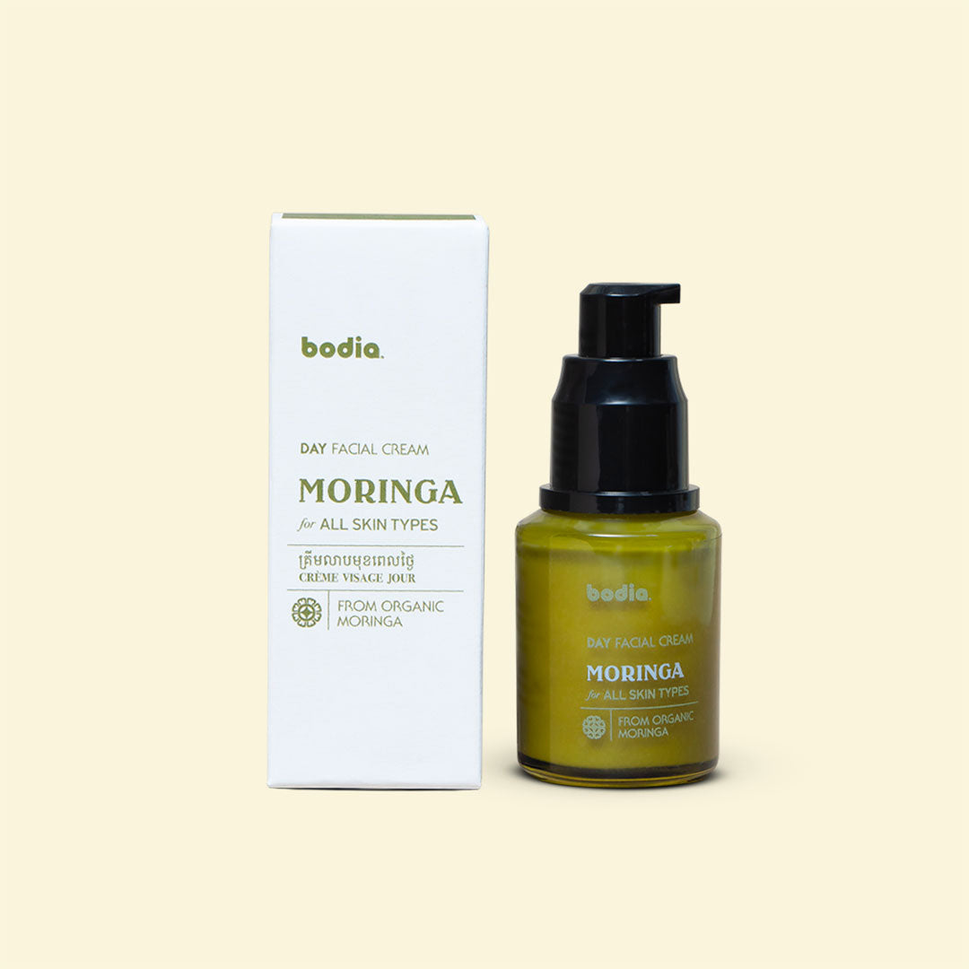 packshot organic moringa day facial cream natural apothecary bodia packaging