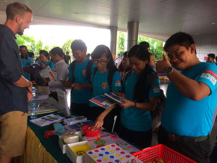 partner program NGO rabbit school child education event cambodia
