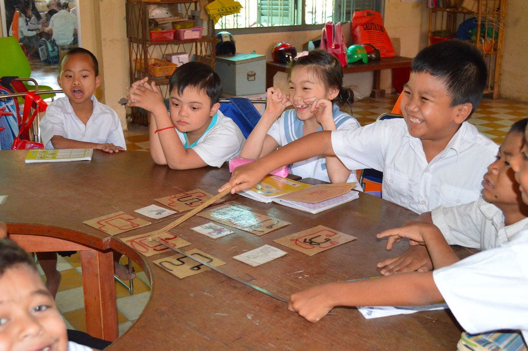 partner program NGO rabbit school child education Cambodia