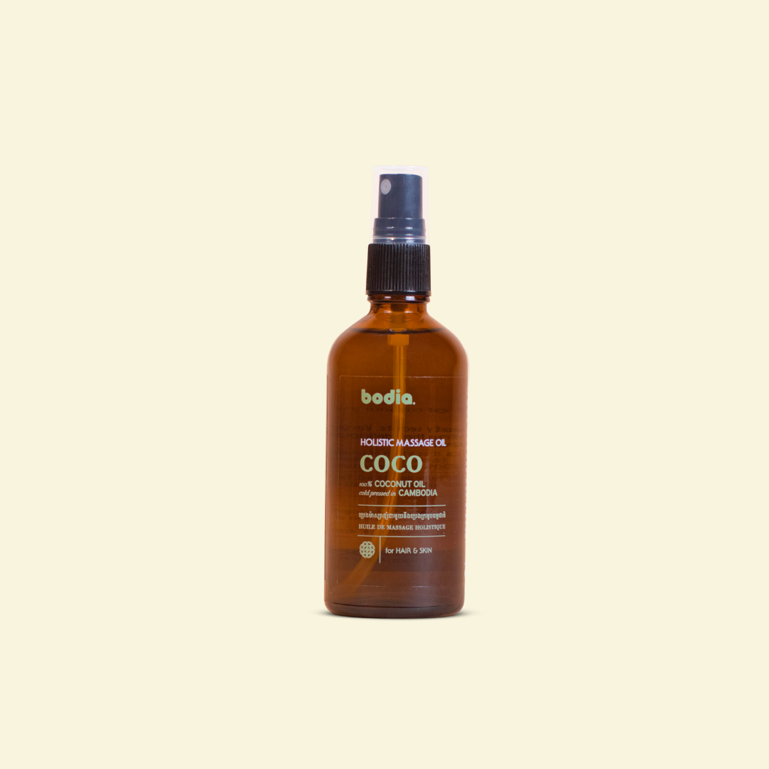 Holistic Massage Oil coco natural organic pure oil coconut bodia spa apothecary