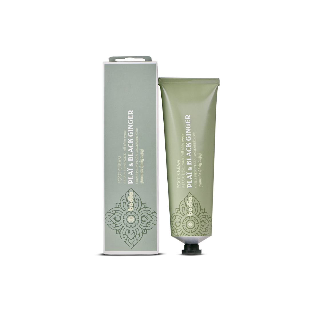 product natural foot cream plaï and black ginger repair & energize tube bodia apothecary