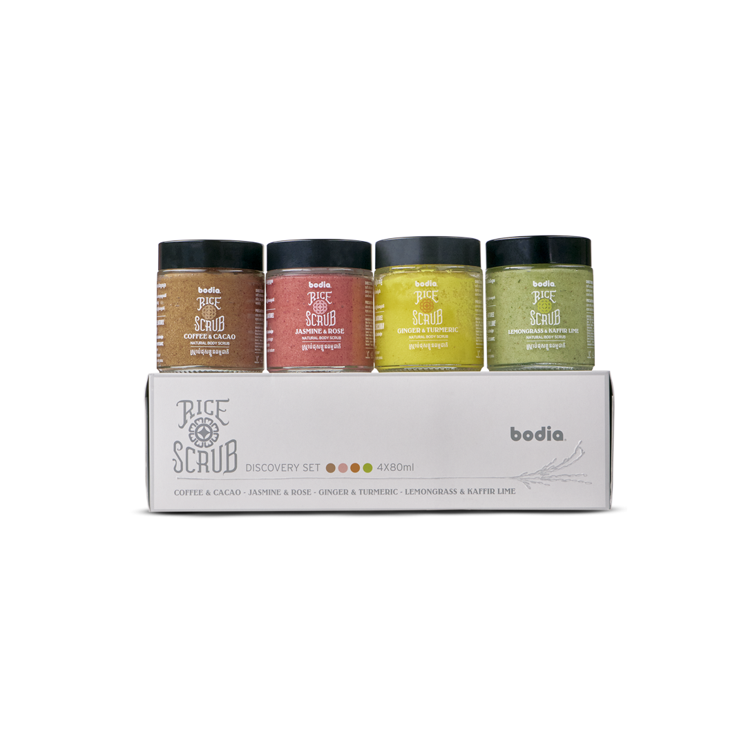 exfoliant riz jasmin doux body scrub pack soin bodia apothicaire