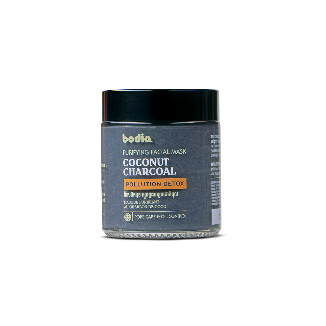 gommage visage pollution detox charbon de bois coco bodia apothicaire anti acné packshot