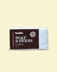 herbal saponified solid soap with coffee