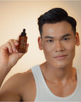 Hair Serum for man using growth hair anti fall and greying Bodia Apothecary