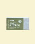 herbal saponified solid soap with lemongrass