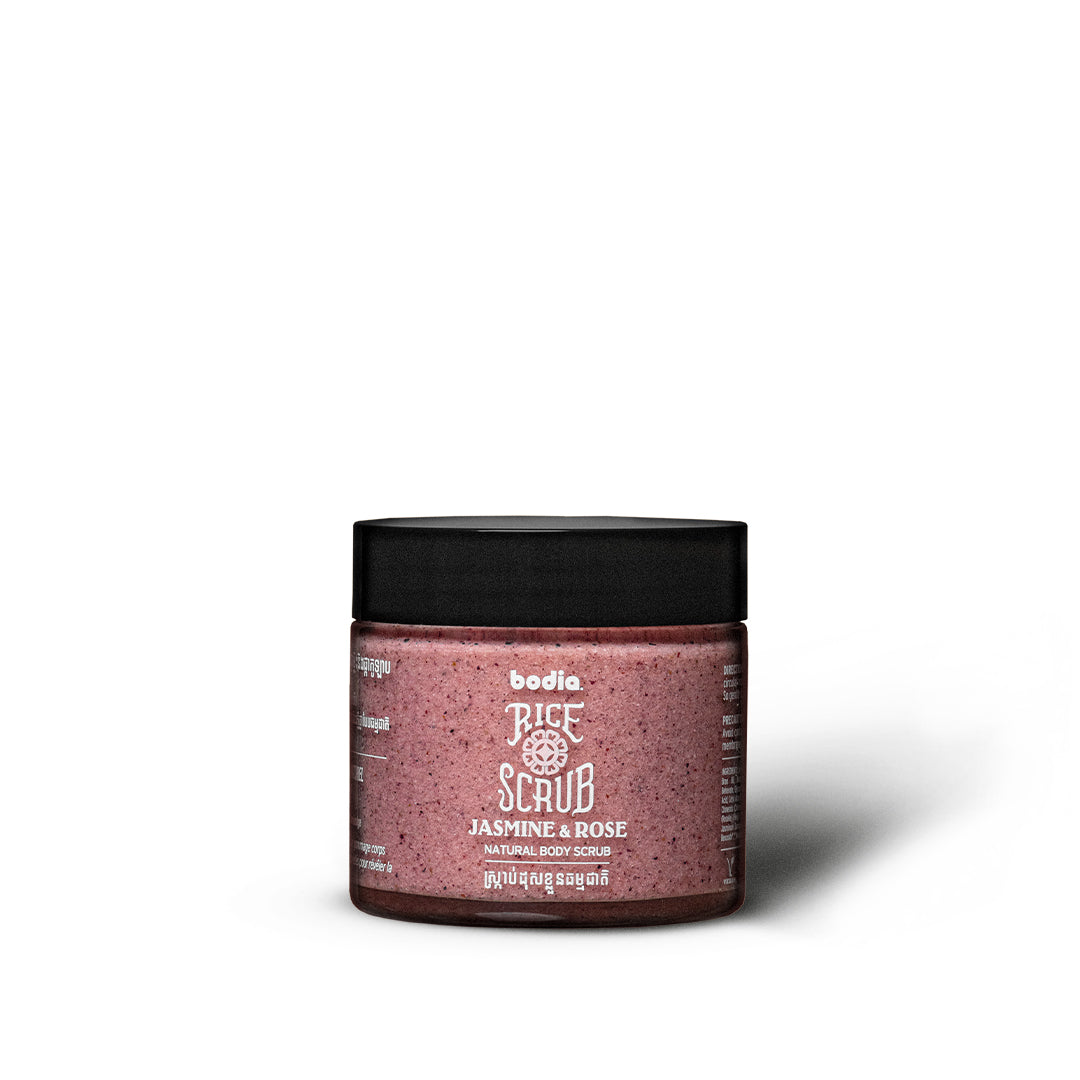 Jarre Body Scrub Jasmine & Rose exfoliant naturel Bodia Cambodge