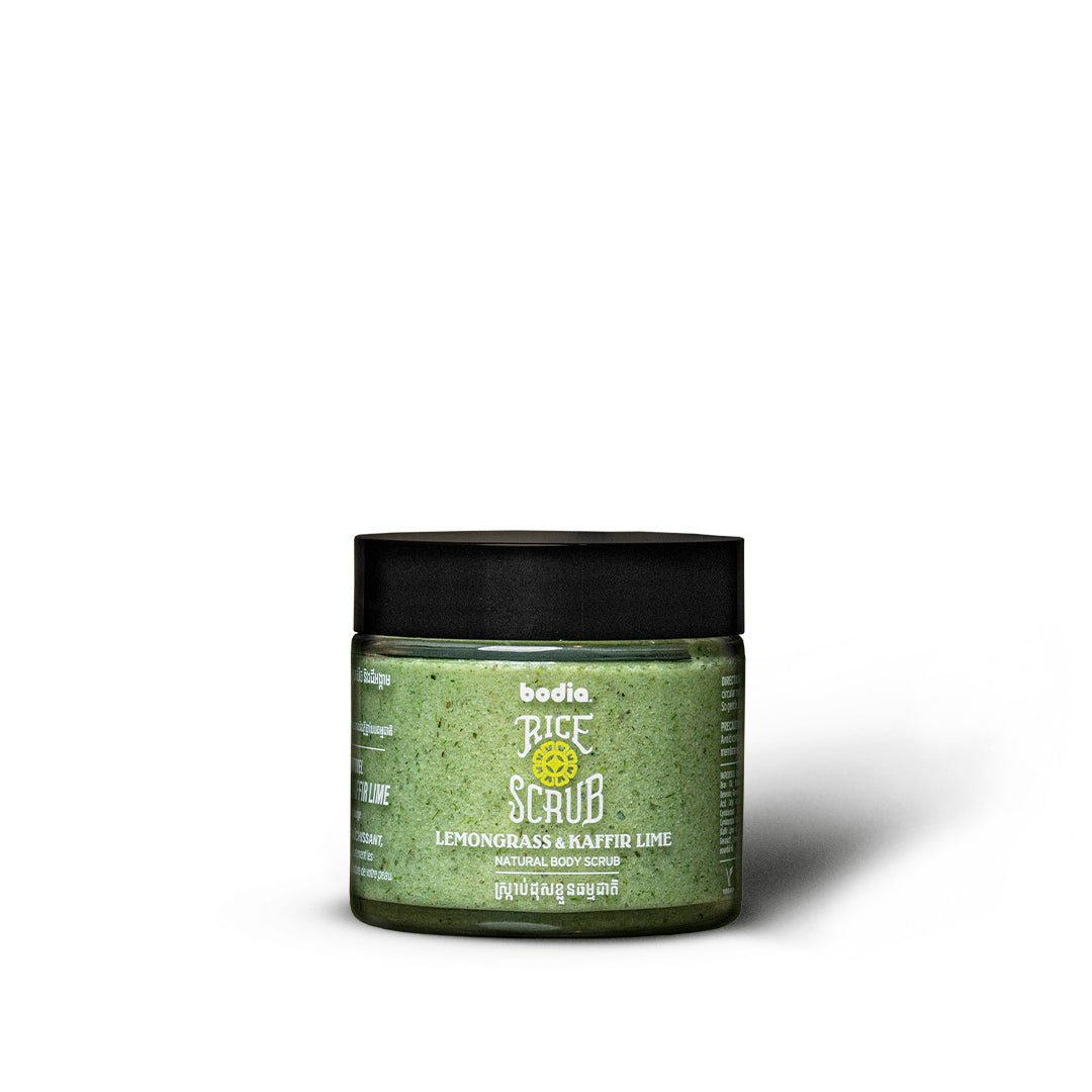 Jarre Body Scrub Lemongrass & Kaffir Lime exfoliant naturel Bodia Cambodge