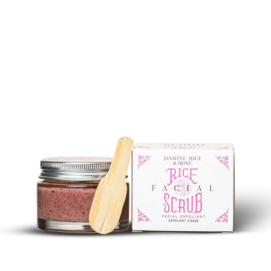 natural facial scrub rice jasmin powder and roselle bodia apothecary