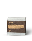 Savon solideRiz Jasmin & Aloe Vera 100g, saponifié à froid, naturel et fabriqué localement au Cambodge, frais et revitalisant pour la peau. Bodia Apothicaire