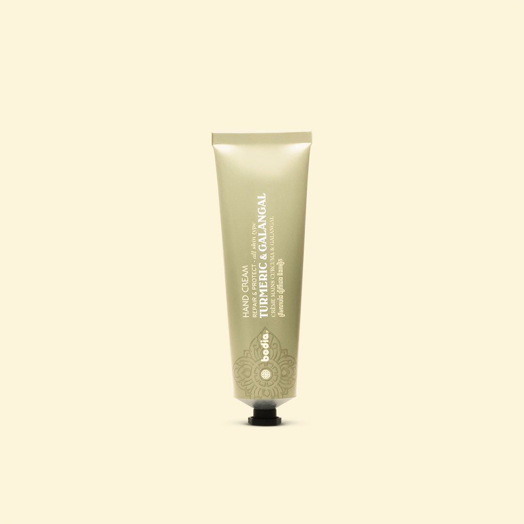  product natural hand cream repair &amp; protect with turmeric and galangal tube bodia apothecary