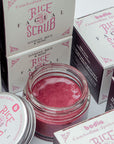 packaging facial scrub rice jasmin powder and roselle bodia apothecary